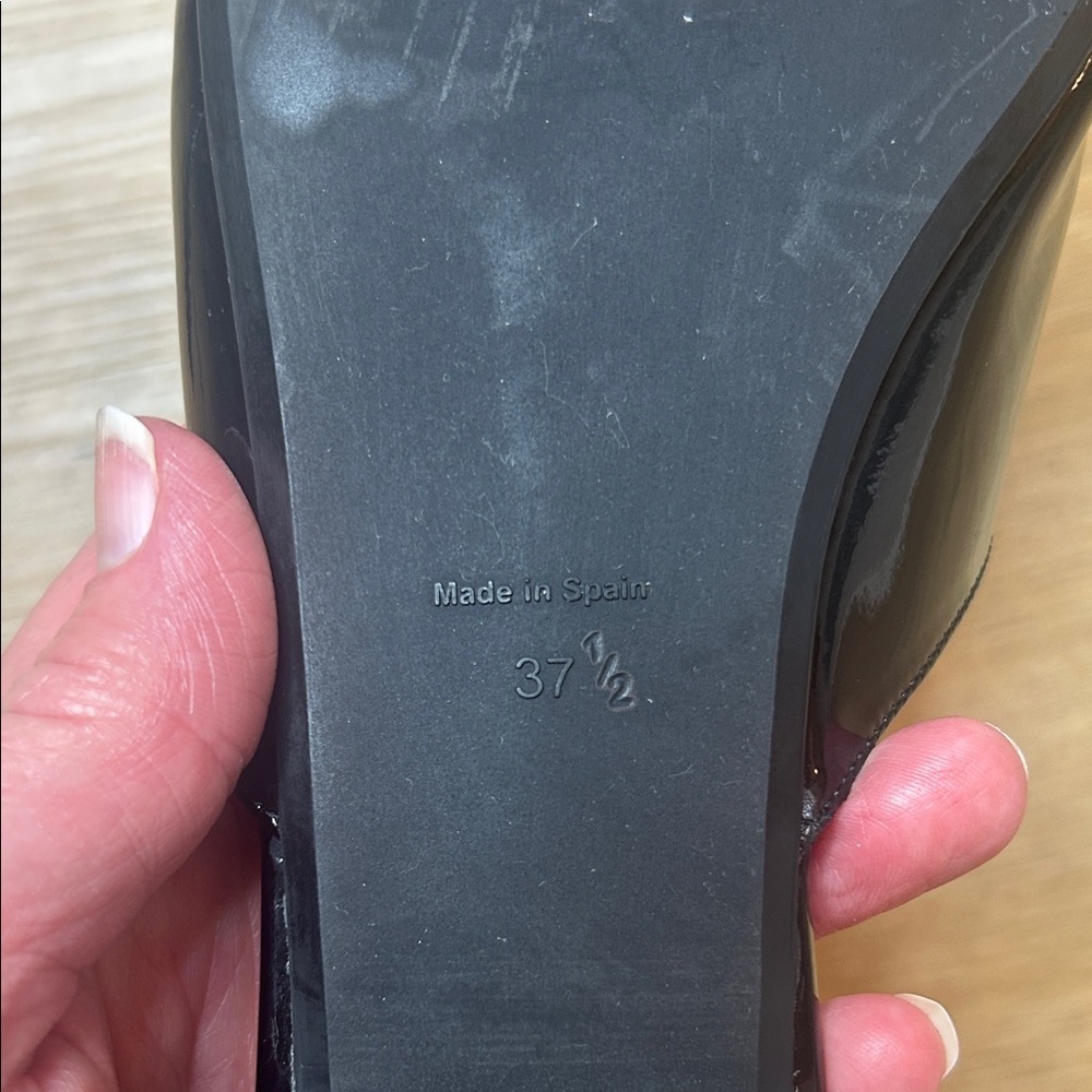 Pretty Ballerinas Glossy Black Mules size 37.5 - Picture 6 of 9